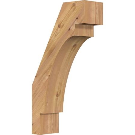 Ekena Millwork 5 1/2"W x 14"D x 26"H Merced Smooth Knee Brace, Western Red Cedar BRC06X14X26MRC00SWR